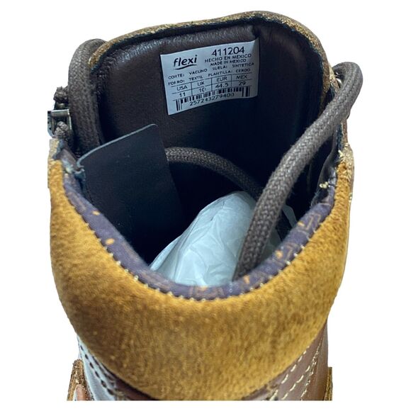 Zapatos Flexi Botas Para Hombre Hecho en Mexico Estilo 411204 Tan Size 11 US main image 5